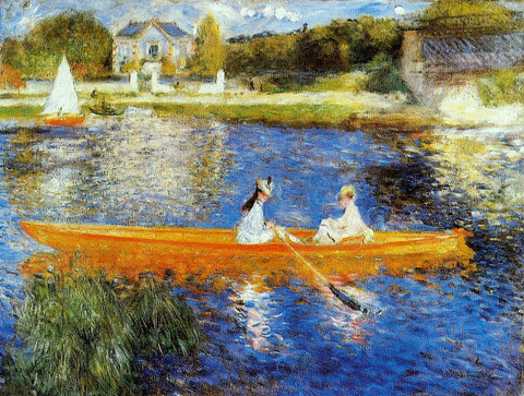 reproductie La yole van Pierre-Auguste Renoir